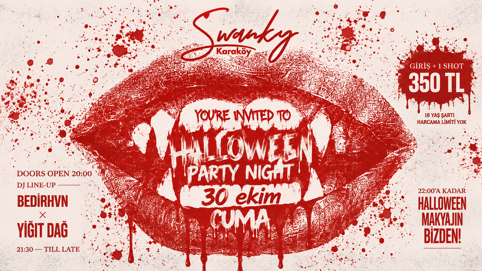 SWANKY HALLOWEEN | 30 EKİM CUMA