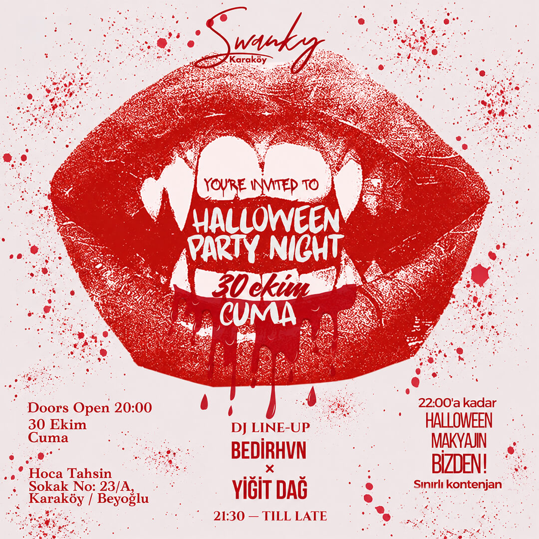 SWANKY HALLOWEEN PARTY | 30 EKİM 2026