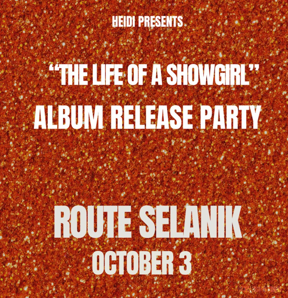 "THE LIFE OF A SHOWGIRL" ALBUM RELEASE PARTY ANKARA