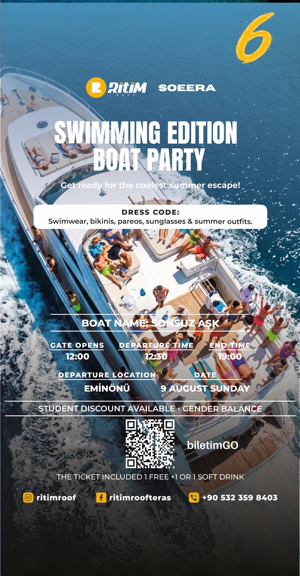 SWIMMING EDITION BOAT PARTY 6