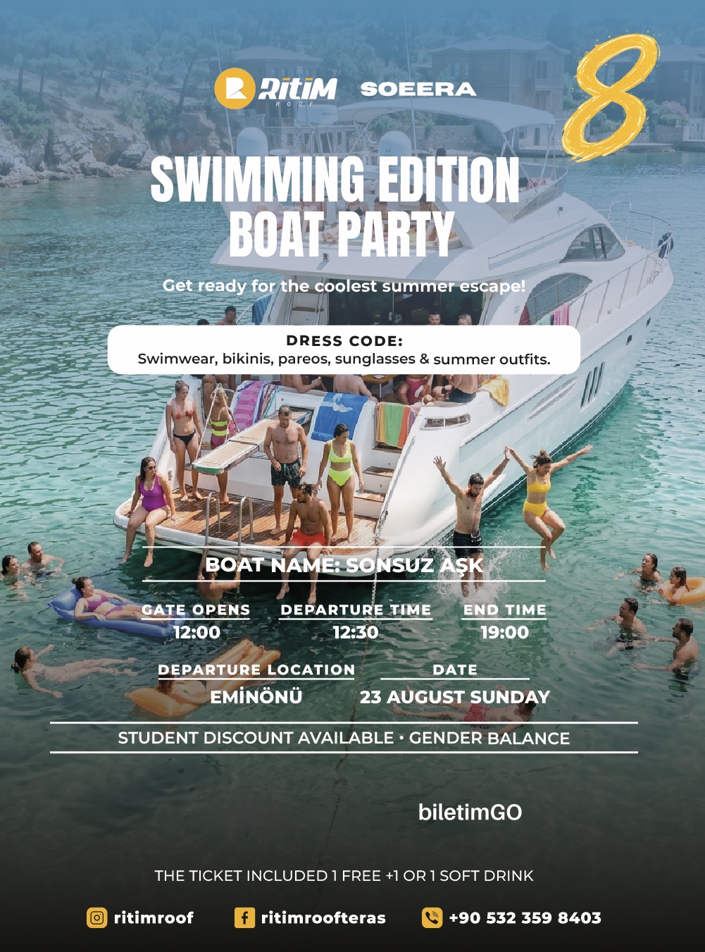 SWIMMING EDITION BOAT PARTY 8