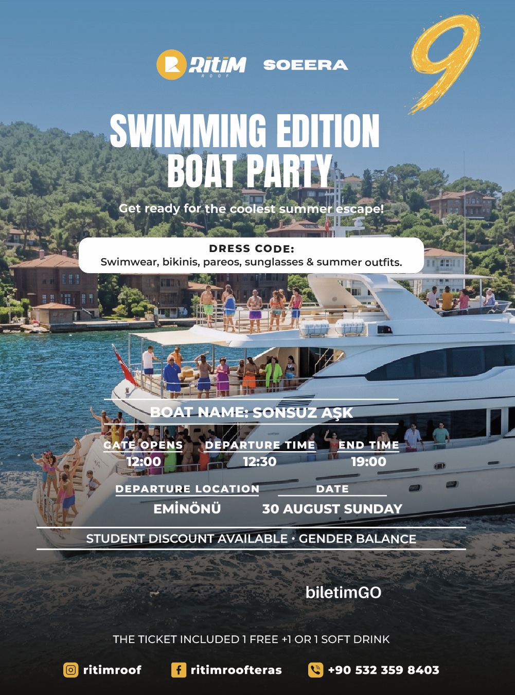 SWIMMING EDITION BOAT PARTY 9