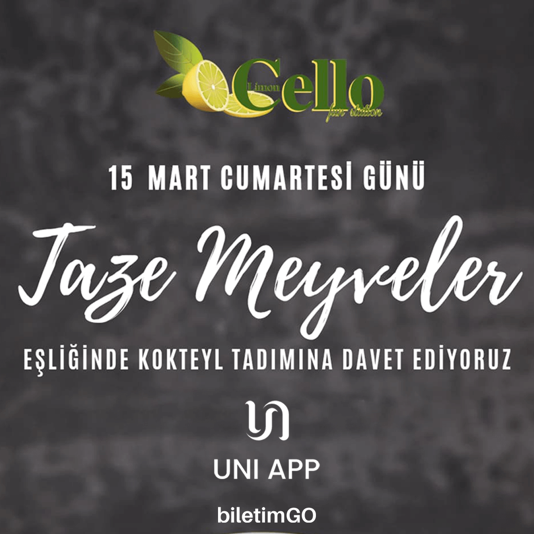Taze Meyveler Eşliğinde Kokteyl Tadımı