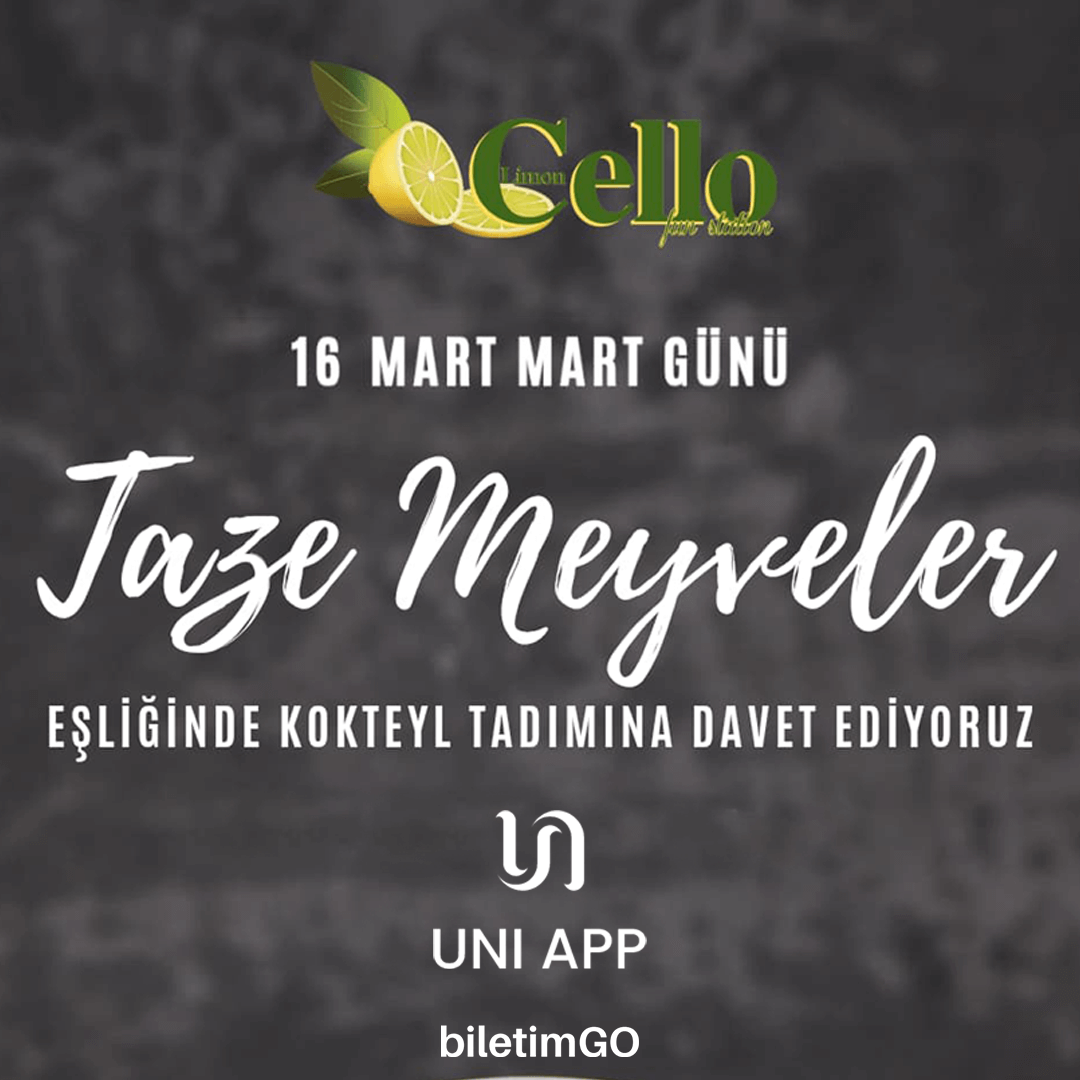 Taze Meyveler Eşliğinde Kokteyl Tadımı