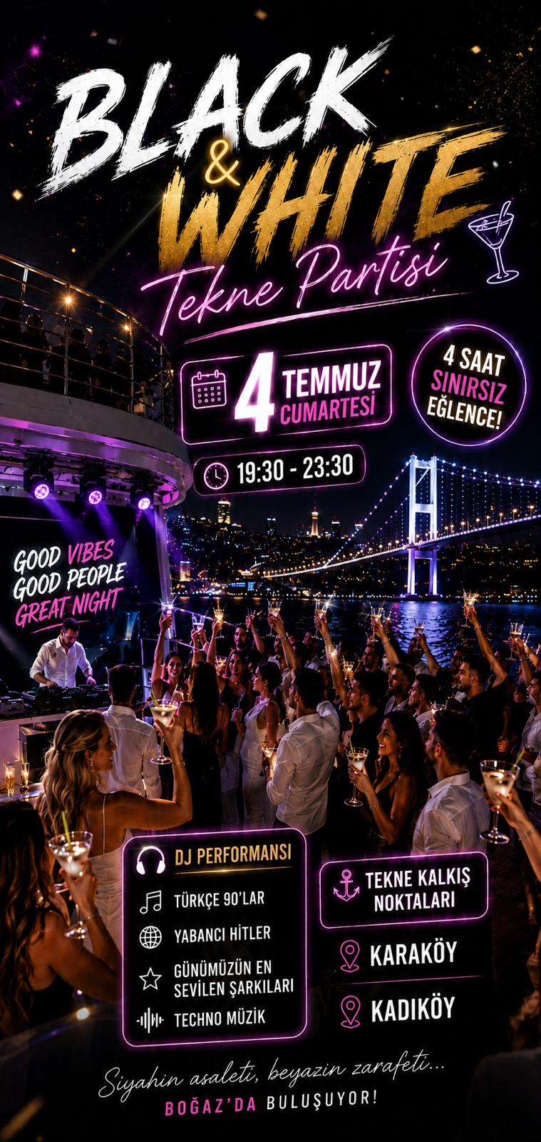 TEKNE PARTİSİ BLACK&WHİTE