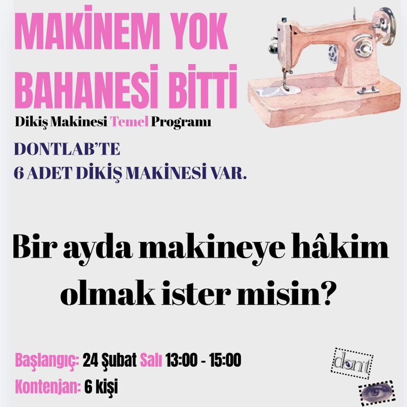 Temel Dikiş Makinesi Programı