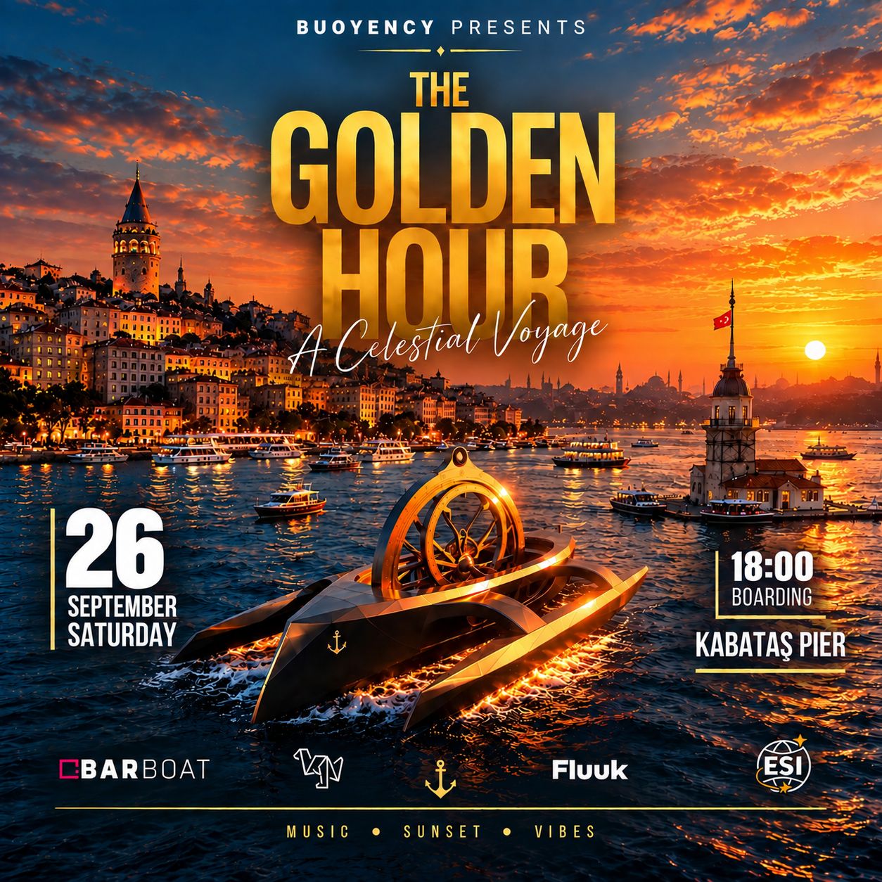 The Golden Hour — Bosphorus Boat Party