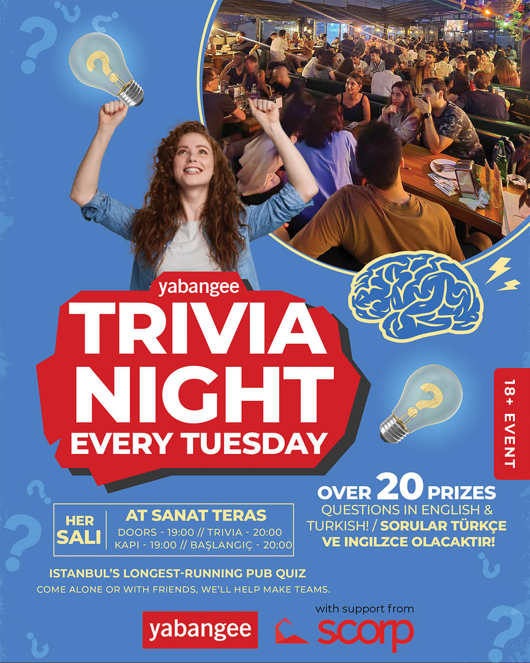 Trivia Night: Questions in English & Turkish - 19 May.