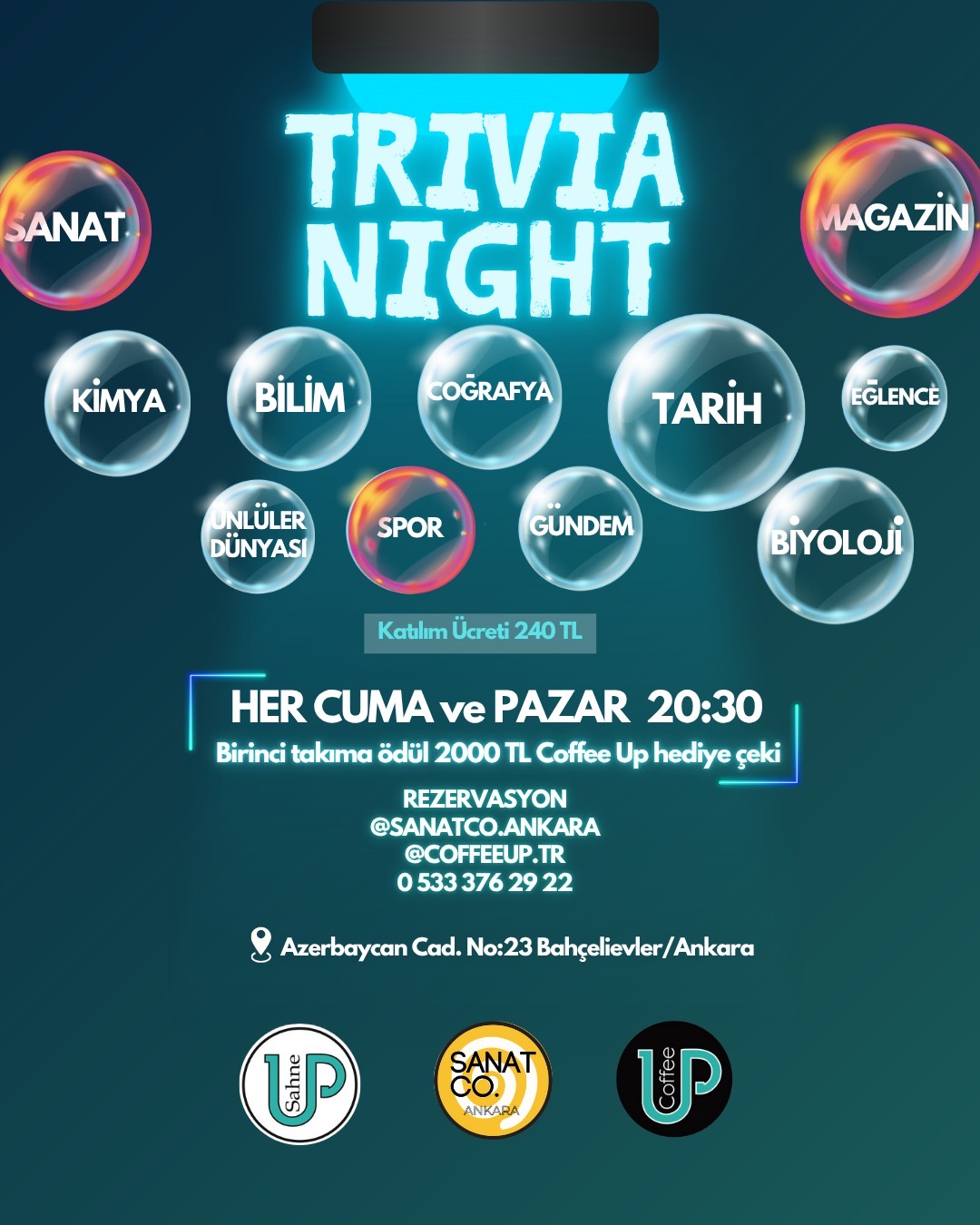 TRIVIA NIGHT YARIŞMASI CUMA