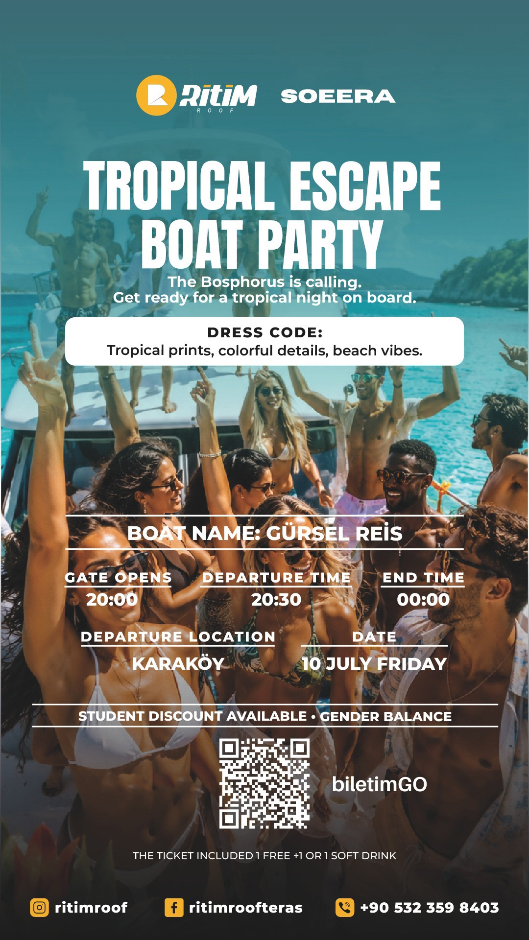 TROPICAL ESCAPE BOAT PARTY