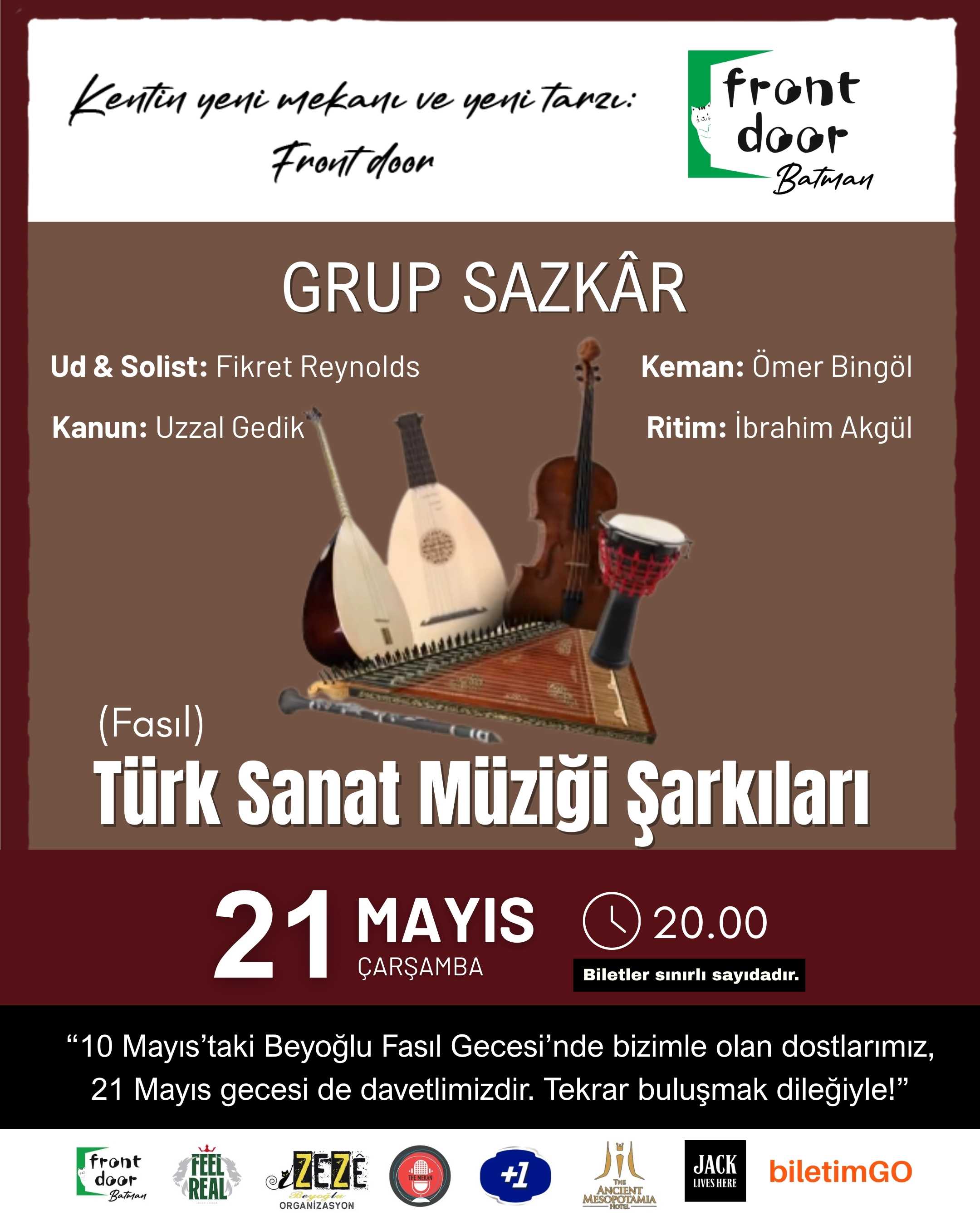 Türk Sanat Müziği Şarkıları Fasıl Gecesi I 21 Mayıs