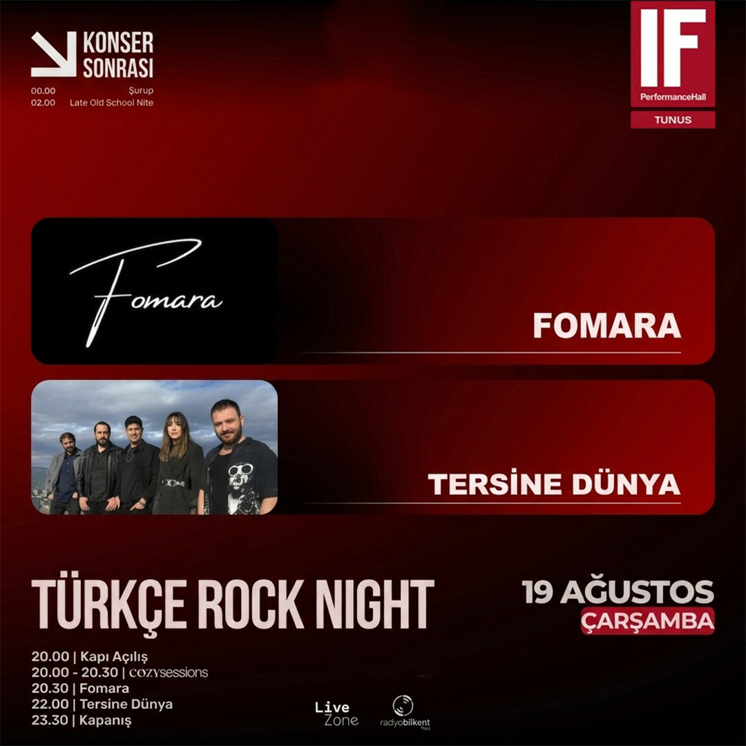 TÜRKÇE ROCK NIGHT (IF Performance Tunus)