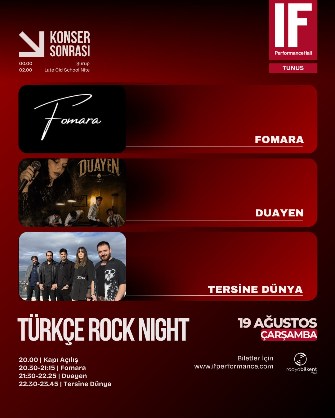 TÜRKÇE ROCK NIGHT (IF Performance Tunus)