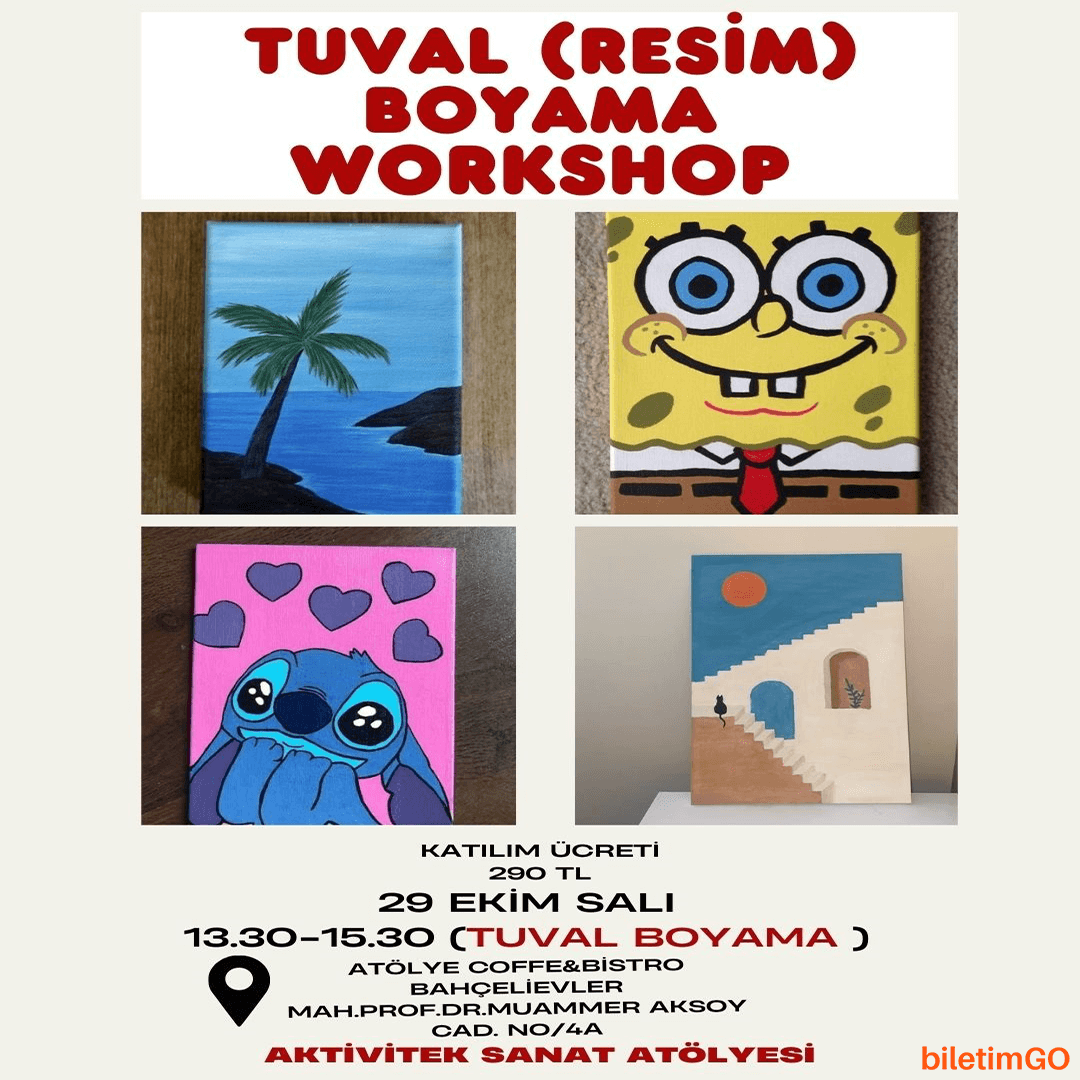 Tuval Resim Boyama Workshop