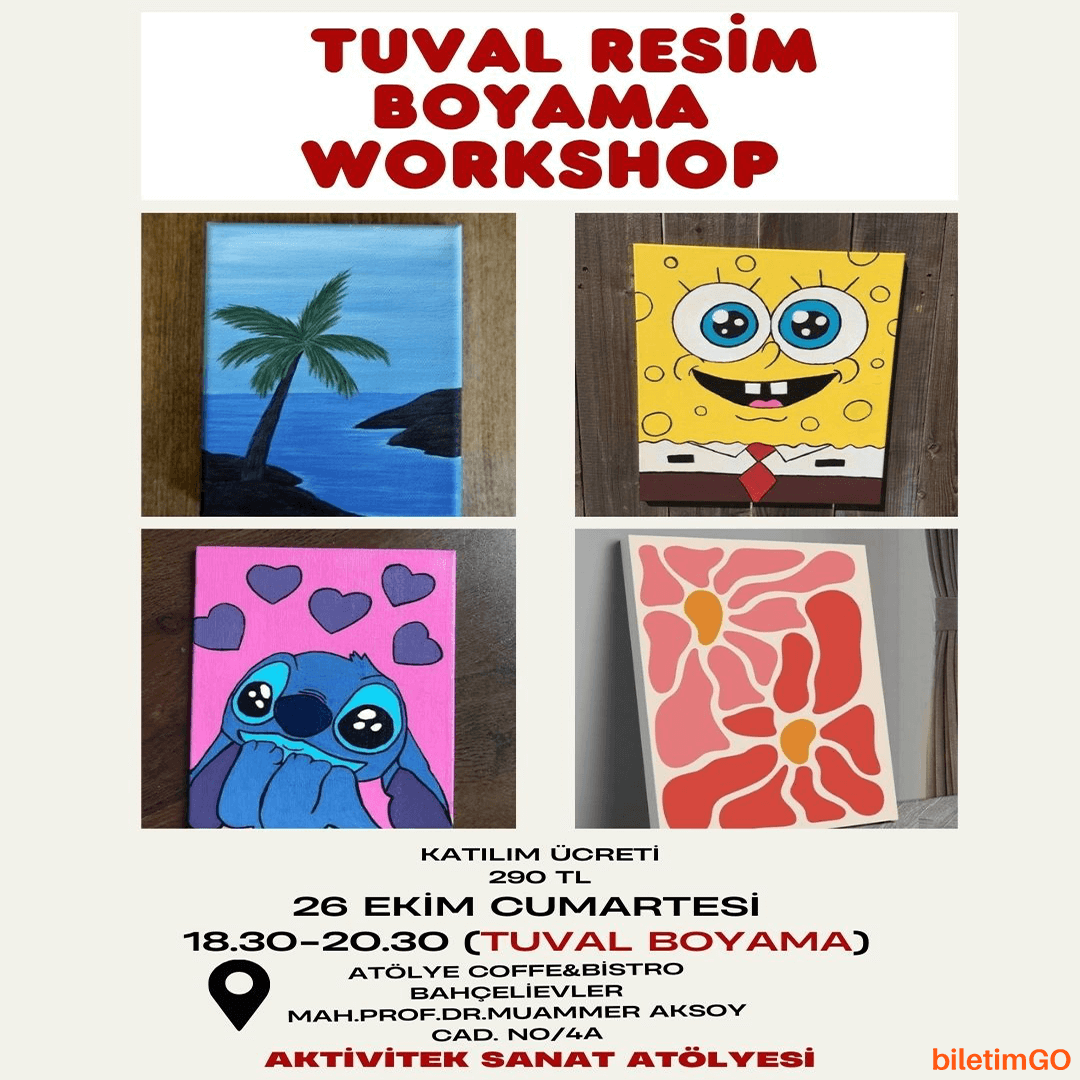Tuval Resim Boyama Workshop
