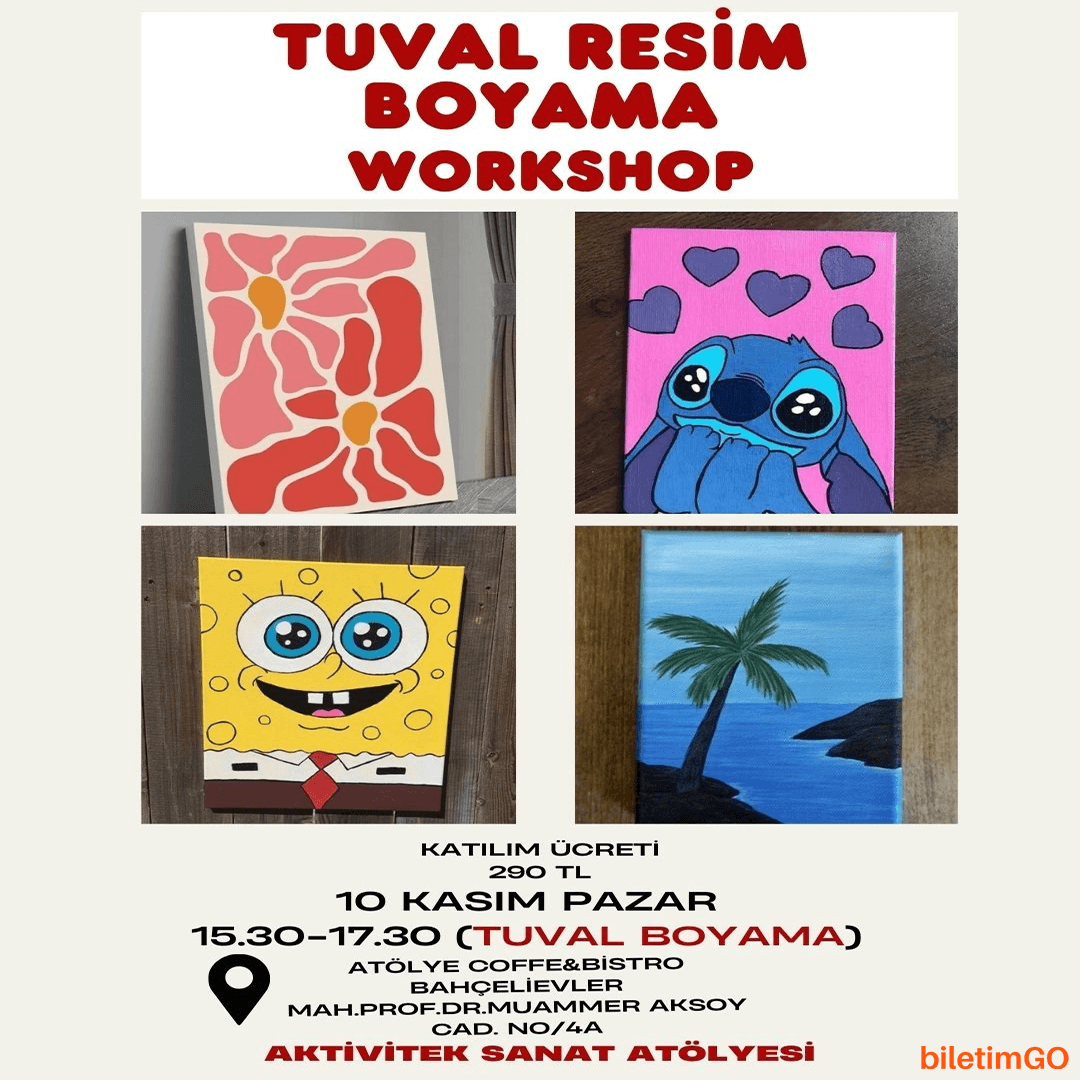 Tuval Resim Boyama Workshop