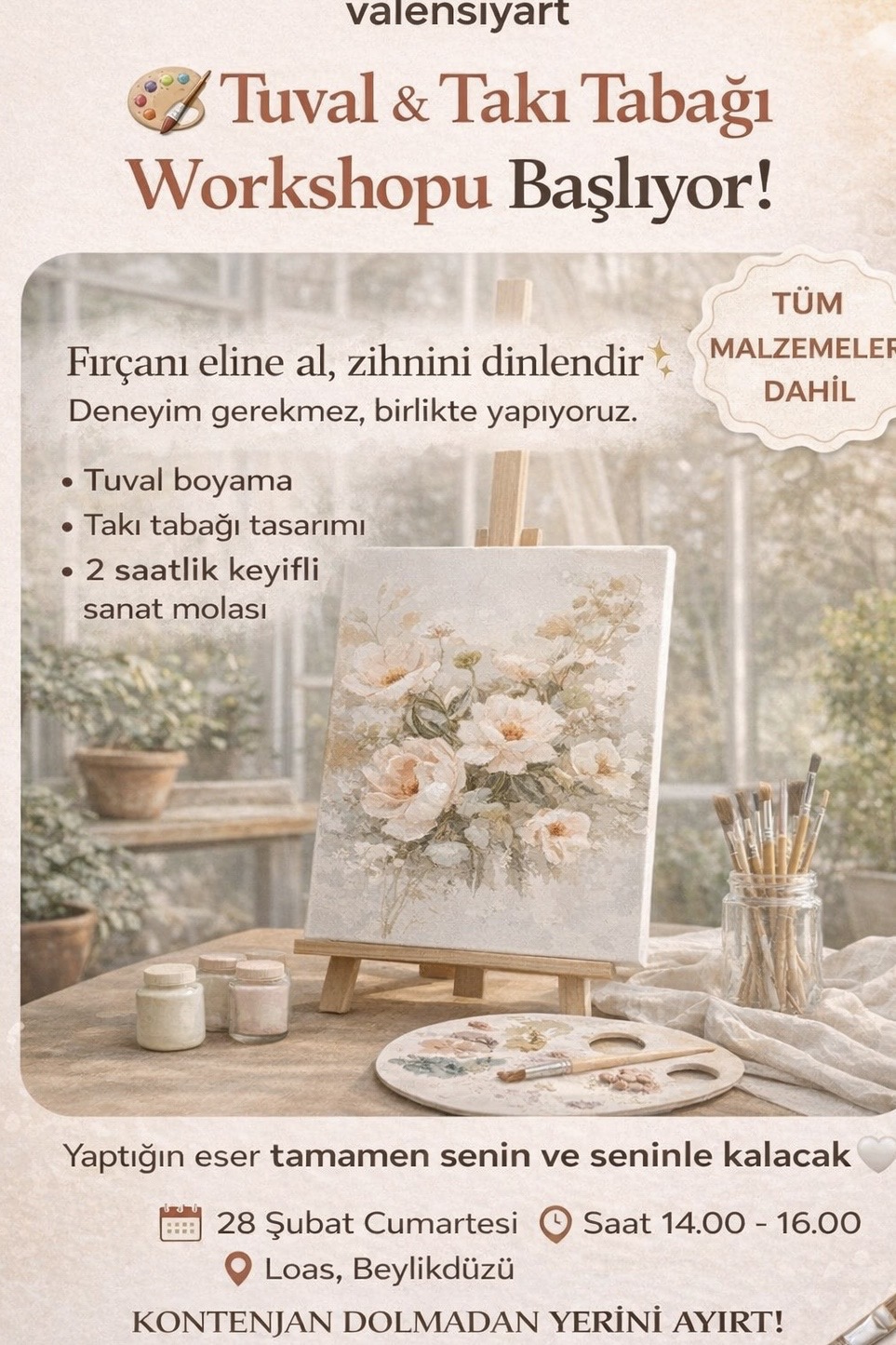 Tuval & Takı Tabağı Workshop