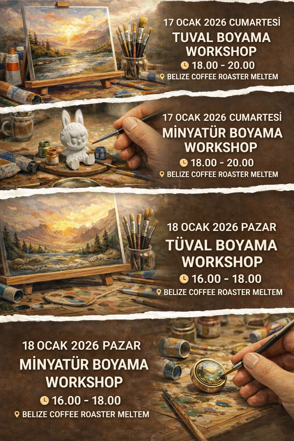 TUVAL VE MİNYATÜR BOYAMA WORKSHOPGO!
