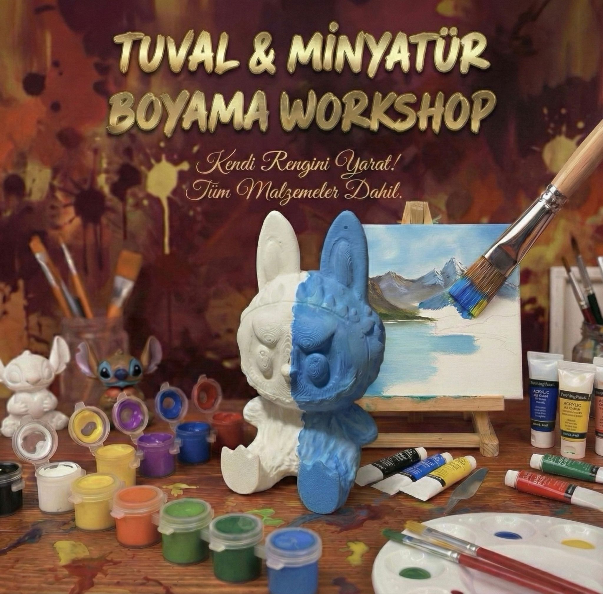 Tuval veya Minyatür Boyama WorkshopGo!
