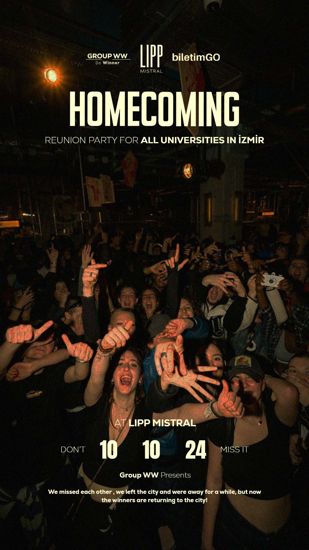 UNIVERSITY HOMECOMING PARTY | LIPP MISTRAL