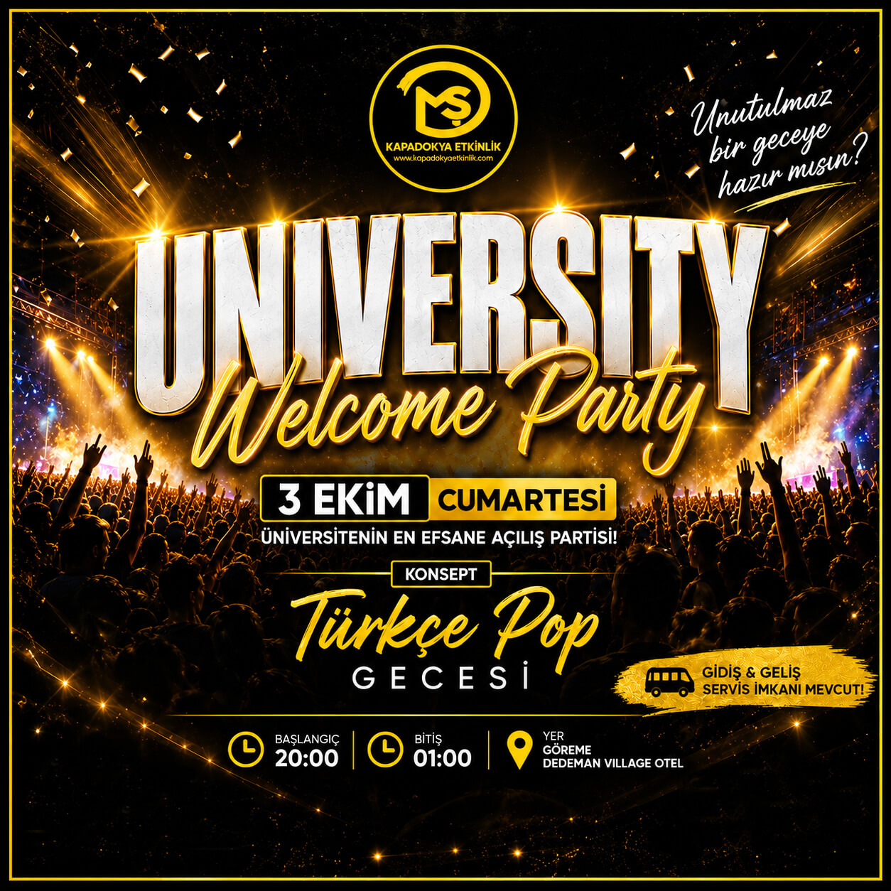 UNIVERSITY WELCOME PARTY - NEVŞEHİR KAPADOKYA