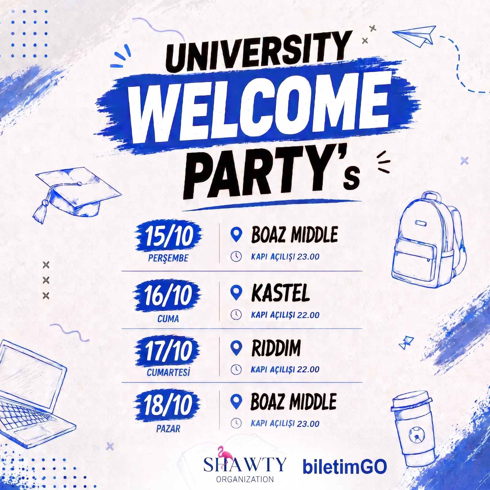 UNIVERSITY WELCOME PARTY's