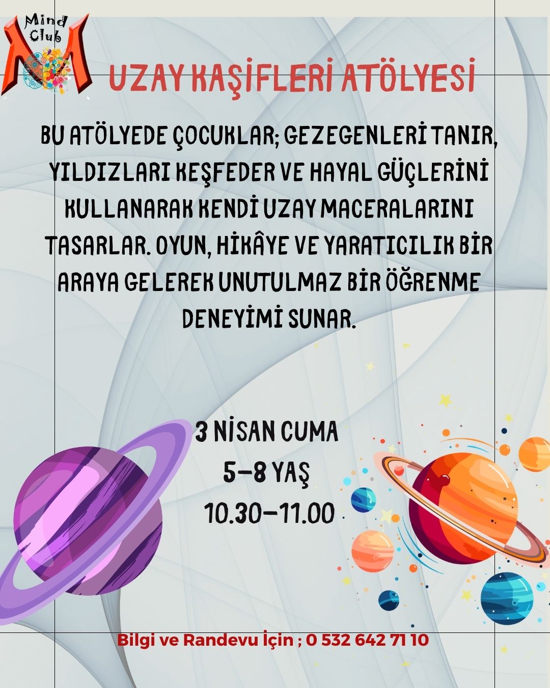 Uzay Kaşifleri Atölyesi