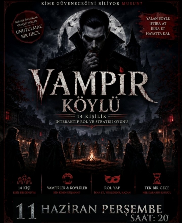 Vampir köylü oyun gecesi