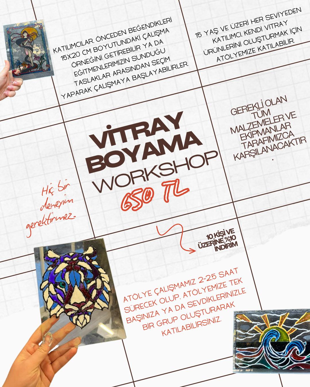 VİTRAY CAM BOYAMA WORKSHOP