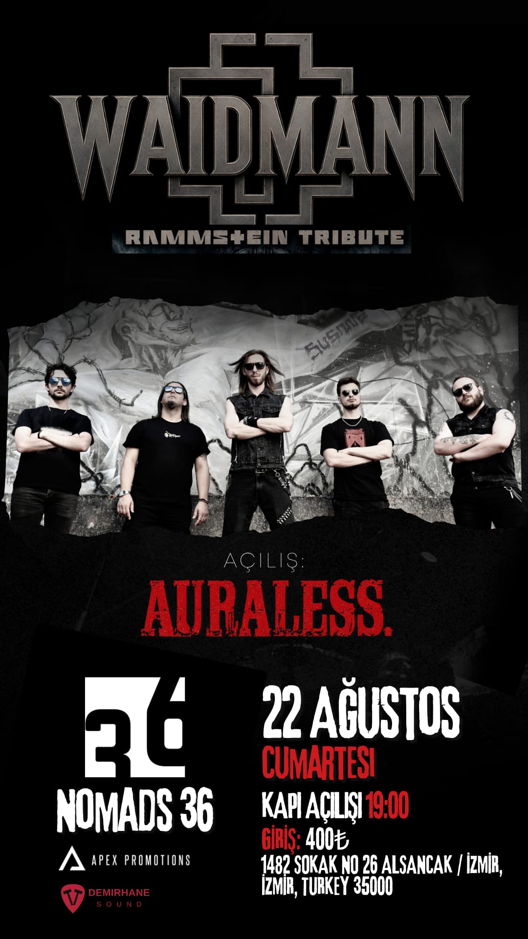 WAIDMANN – RAMMSTEIN TRIBUTE | İZMİR