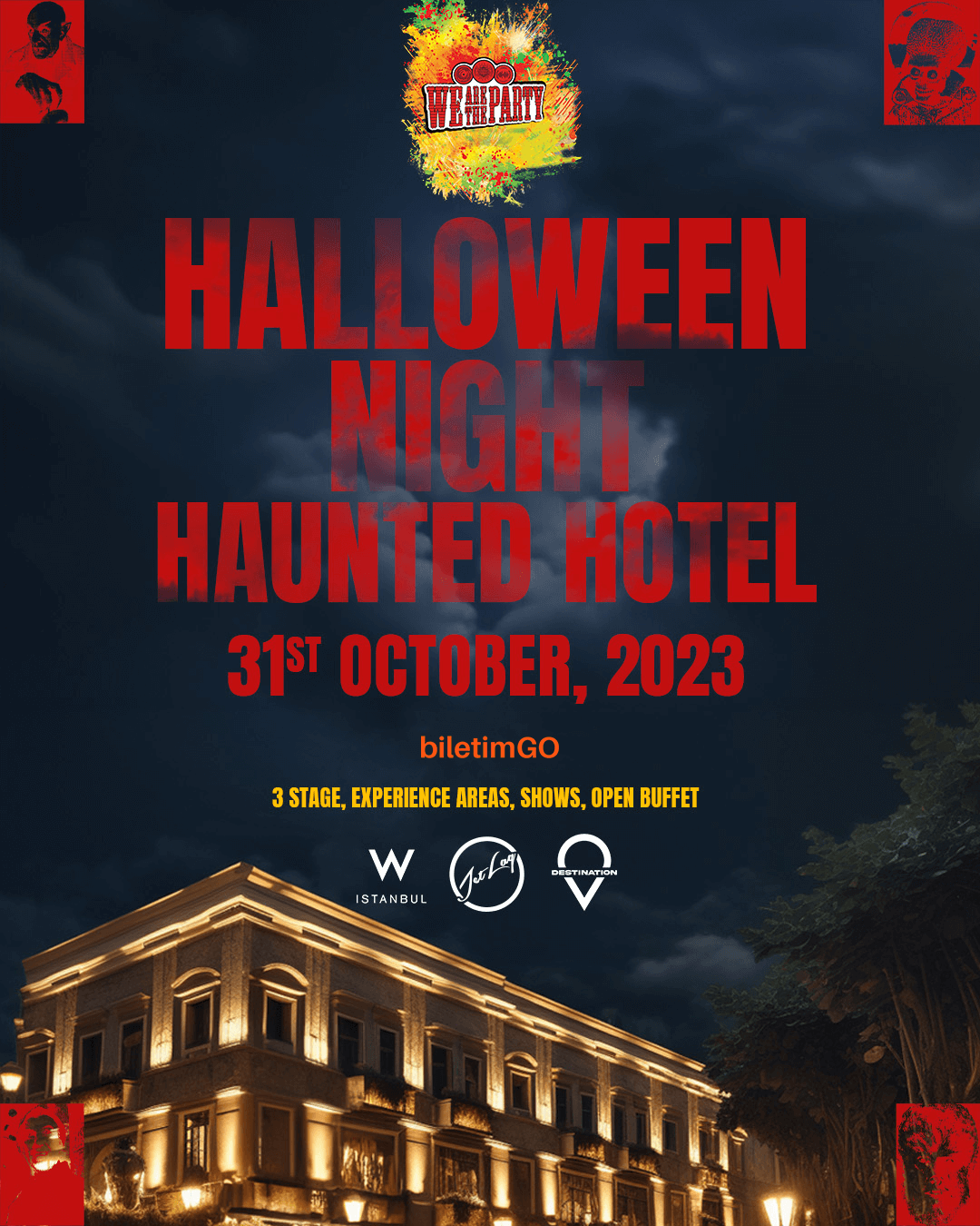 #WeAreTheParty presents Halloween Night: Haunted Hotel