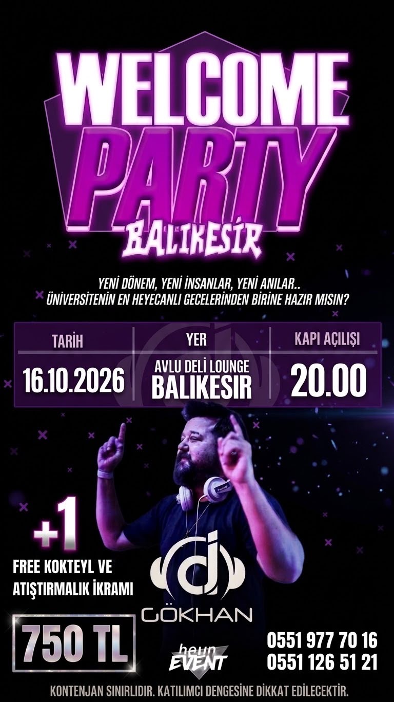 Welcome Party Balıkesir