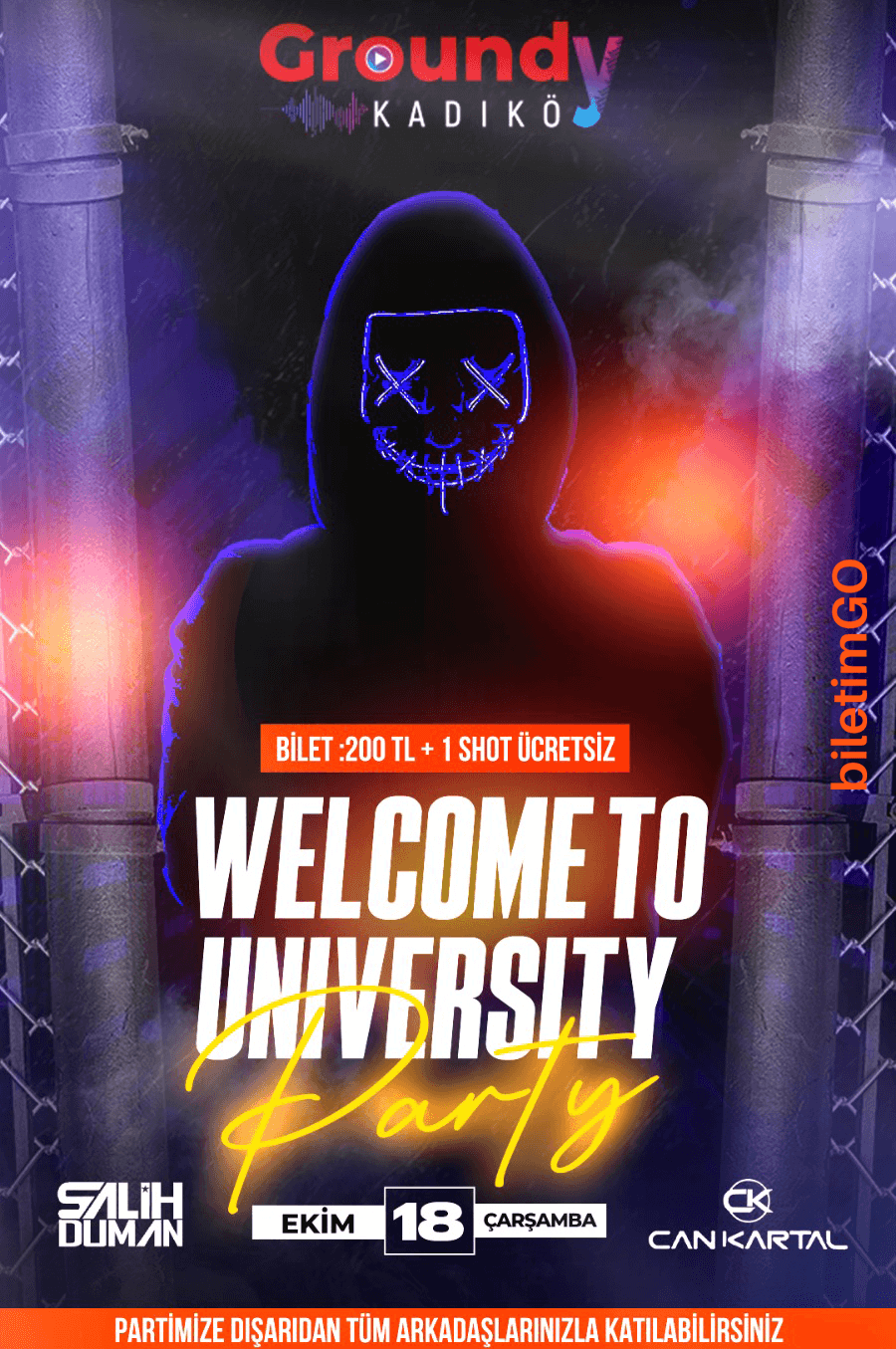 Welcome to University Party - Groundy Kadıköy