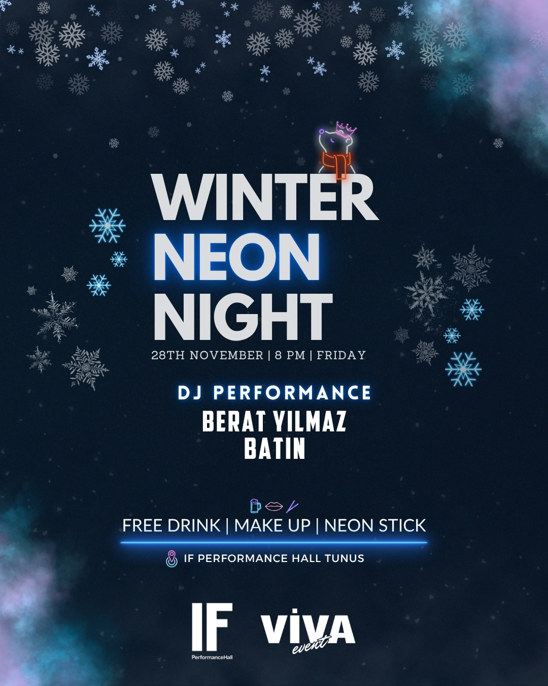 Winter Neon Night
