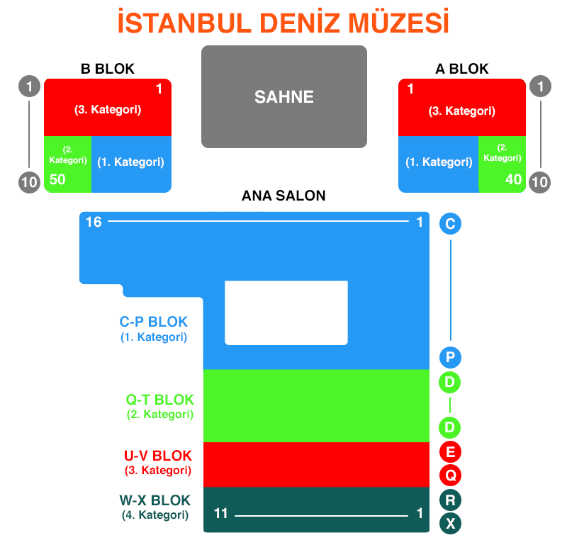 Yaza Veda Konseri Oturma Planı