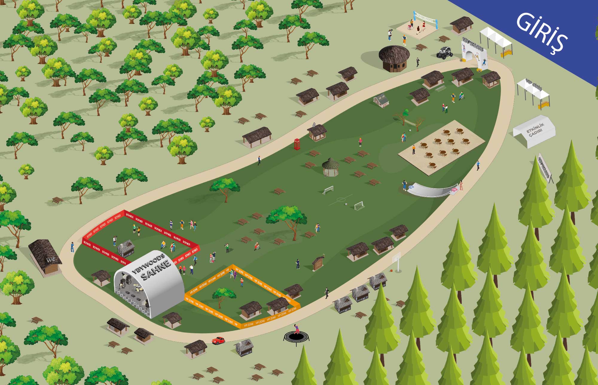 YBY WOODS Yaşam ve Etkinlik Alanı