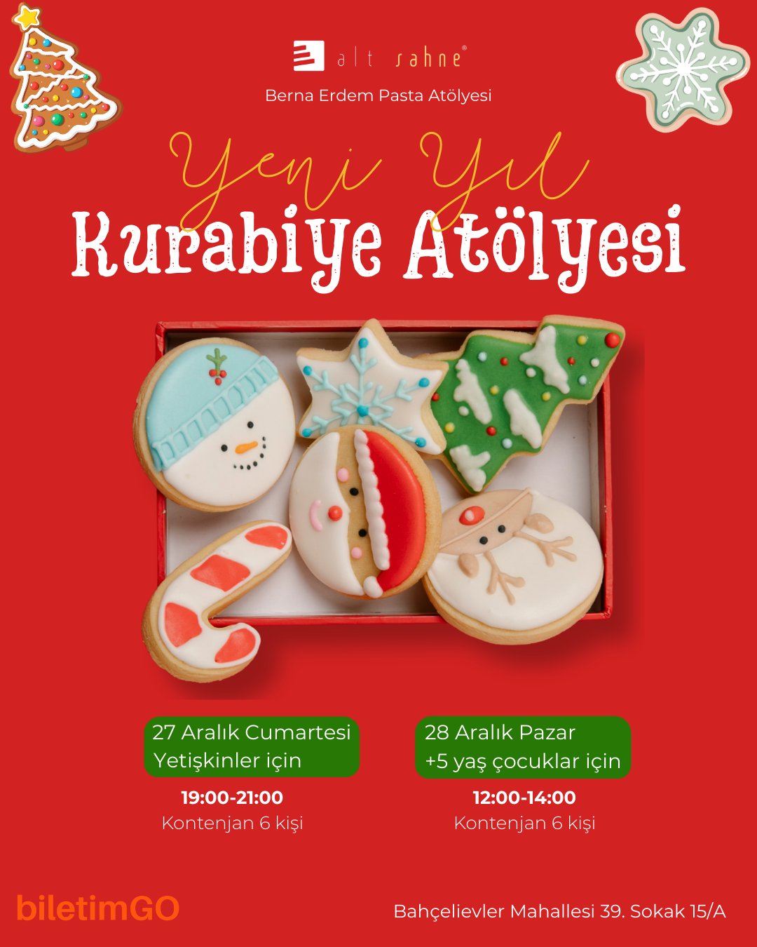 Yeni Yıl Kurabiye Atölyesi – Yetişkinler