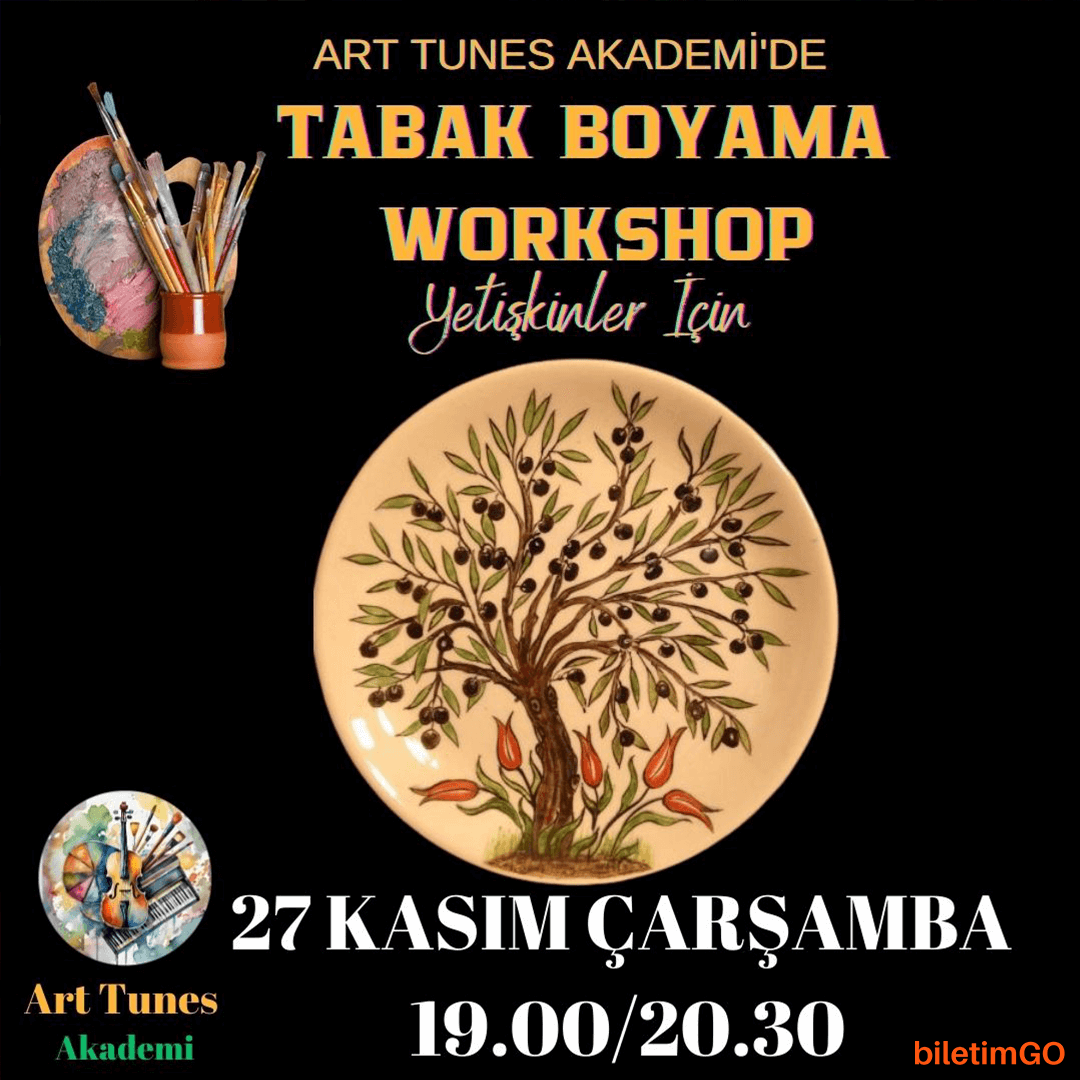 Yetişkinler için Tabak Boyama Workshop
