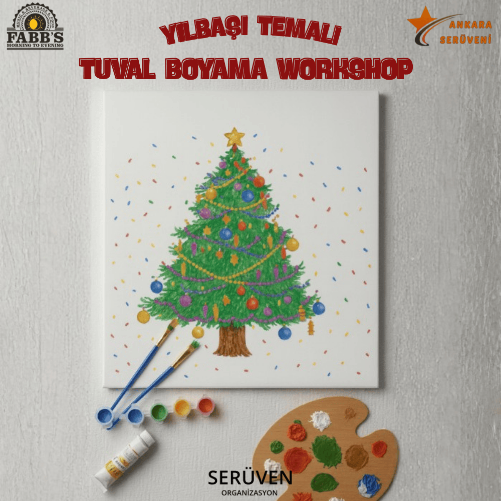 Yılbaşı Temalı Tuval Boyama Workshop
