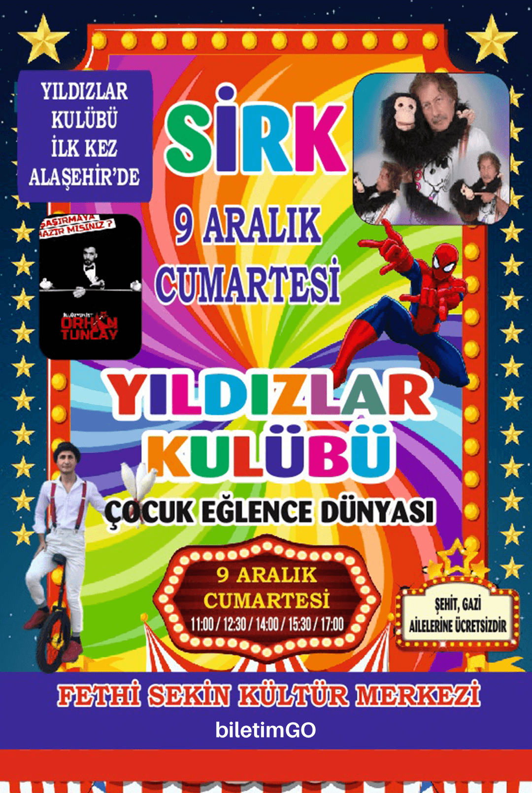 Yıldızlar Kulübü Çocuk Eğlence Dünyası Sirk - Alaşehir