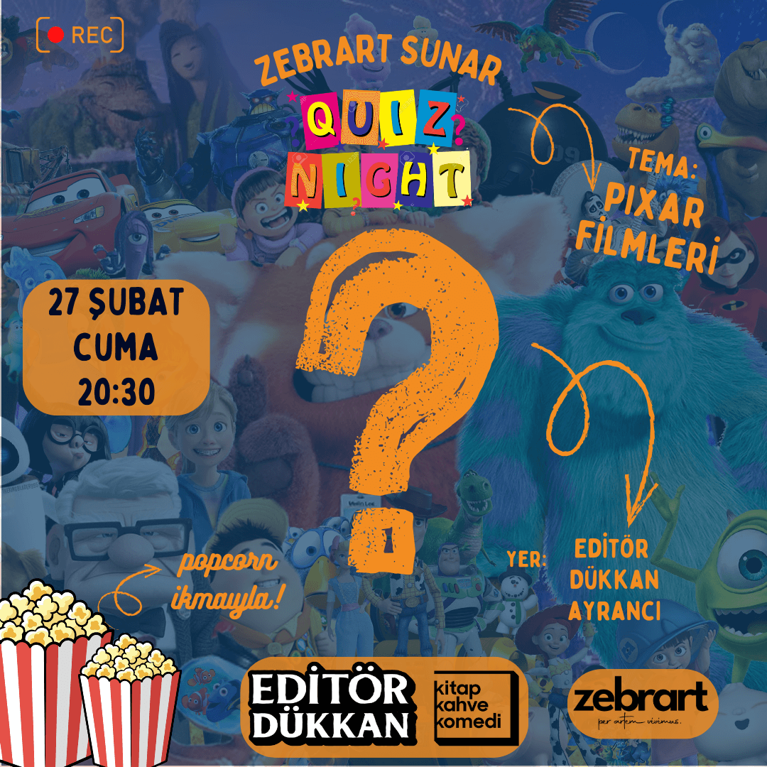 Zebrart Quiz Night - Pixar