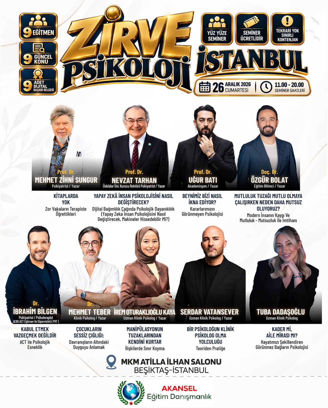 ZİRVE PSİKOLOJİ İSTANBUL - 2026